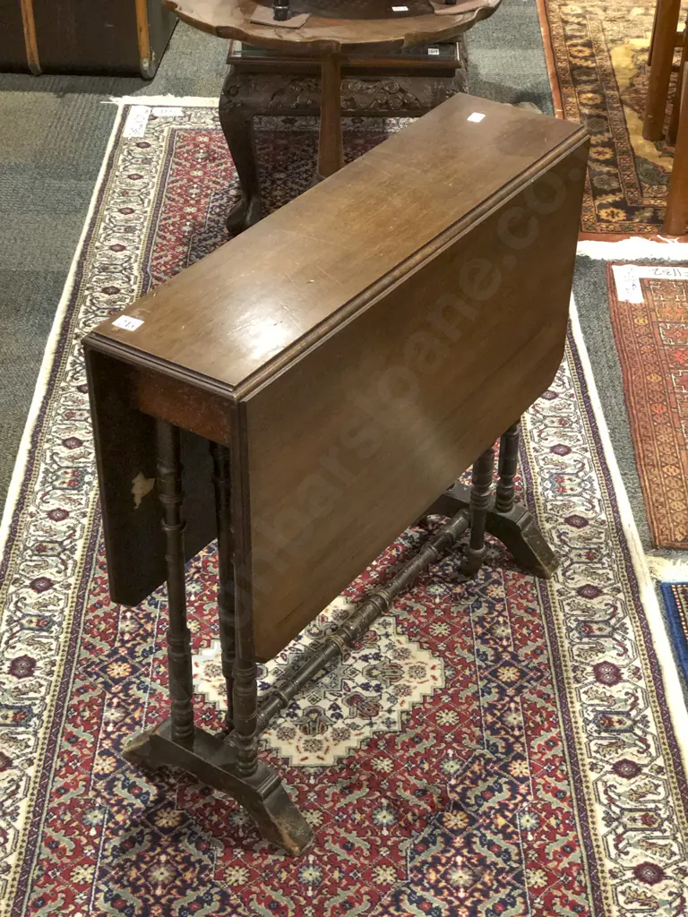 Victorian Mahogany Sutherland Tea Table Image 1++