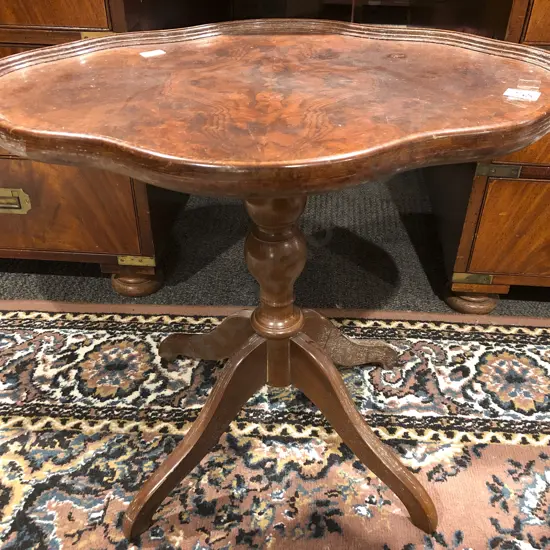 Repro. Walnut Wine Table