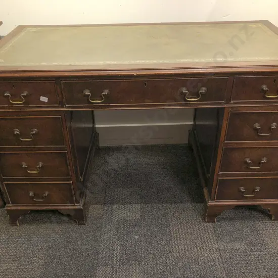 Geo. III Style Pedestal Desk