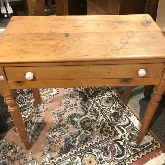 Victorian Pine Oblong Side Table