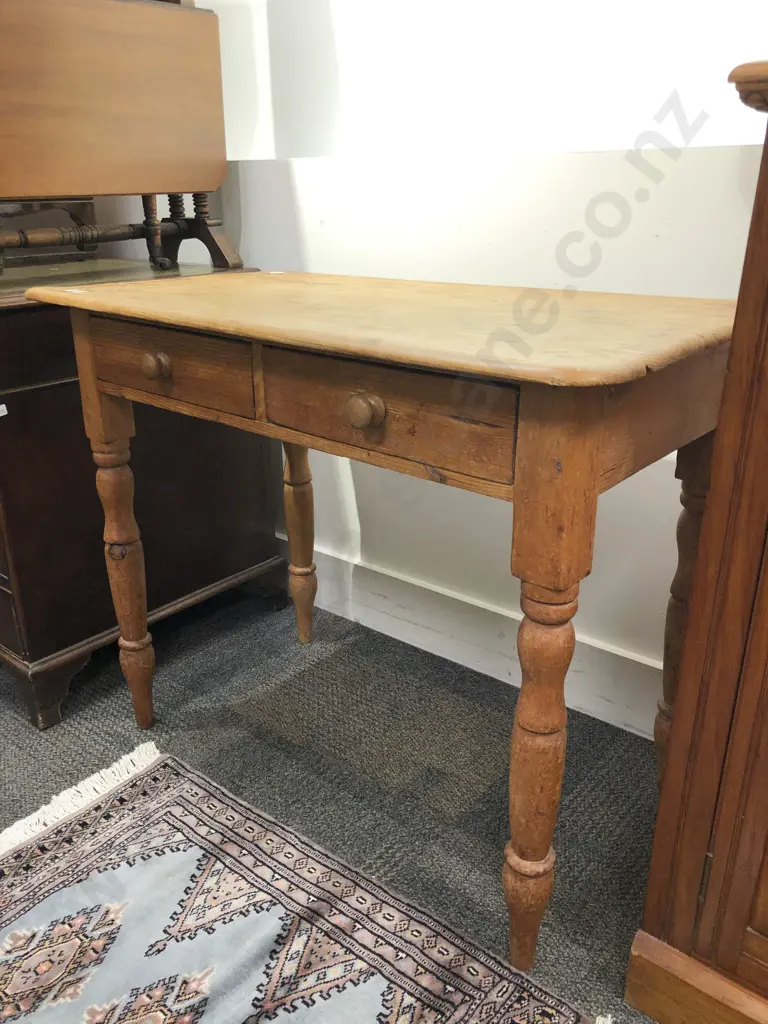 Victorian Pine Oblong Side Table Image 1++