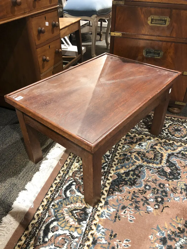 Oak Oblong Occasional Table Image 1++