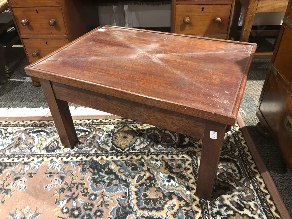 Oak Oblong Occasional Table Image 1++