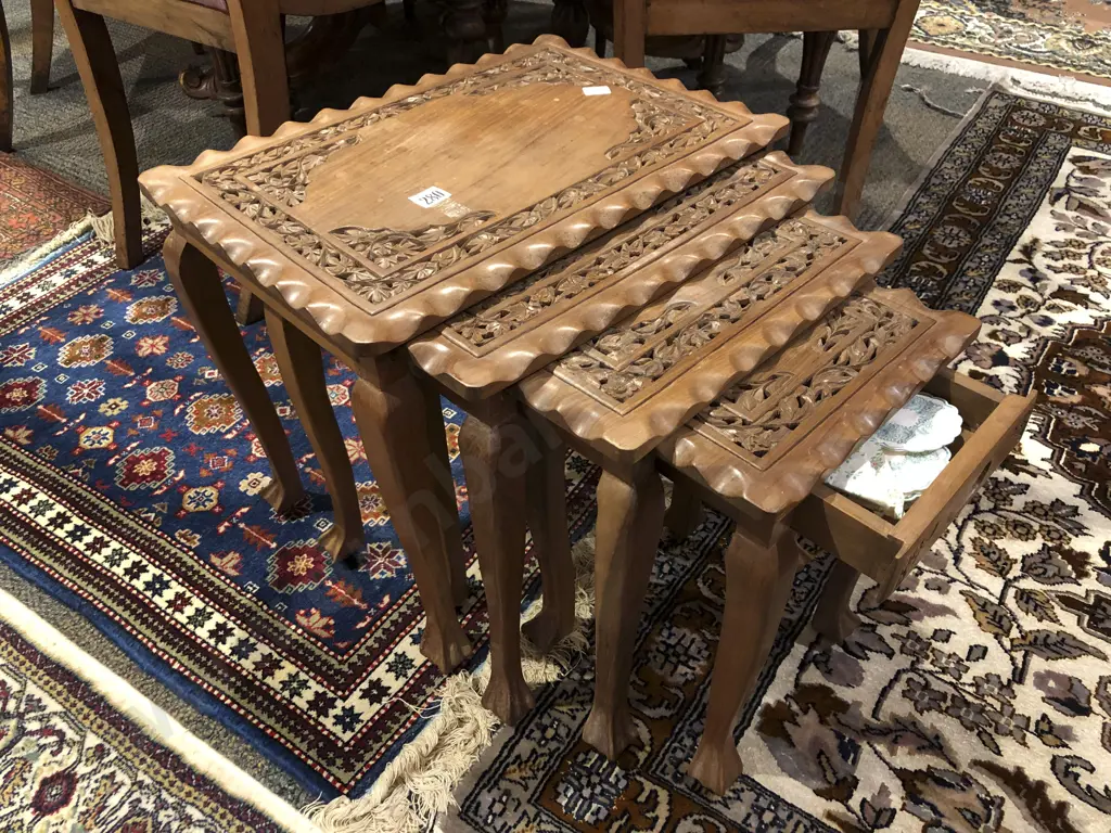 Teak Quartetto Nest of Tables Image 1++