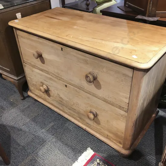 Victorian Pine Two Drawer Chest