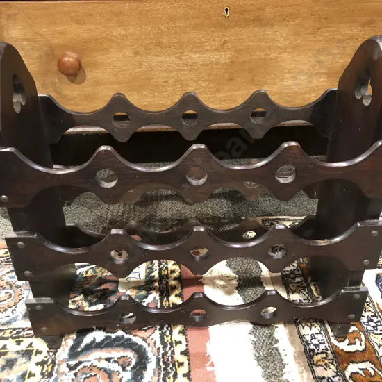 Small Wooden Wine Rack