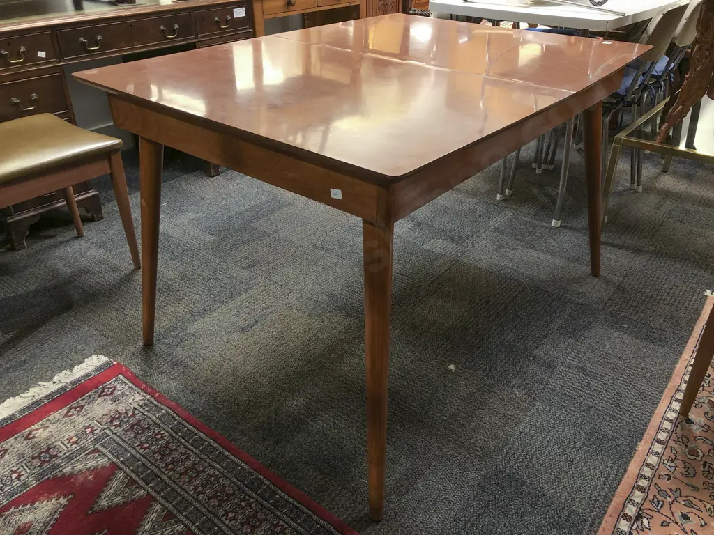 Retro Formica Top Pull-out Dining Table Image 1++