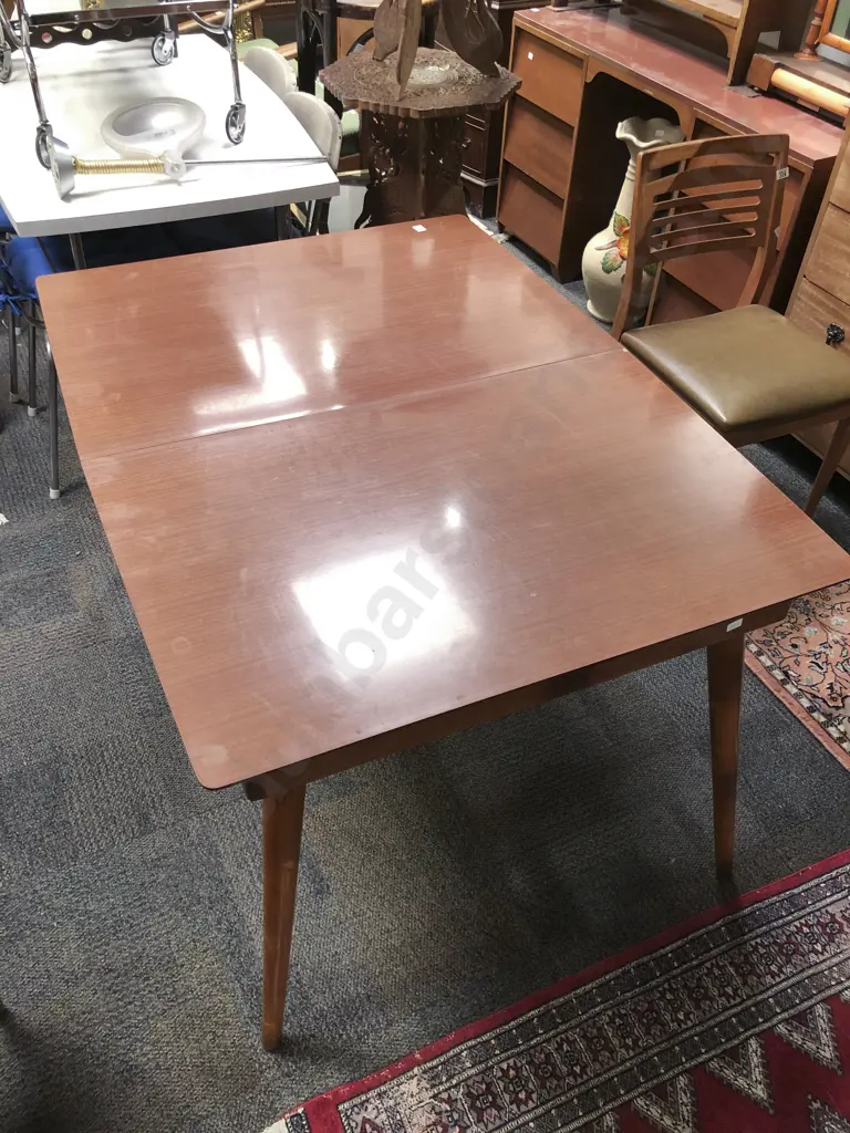Retro Formica Top Pull-out Dining Table Image 1++