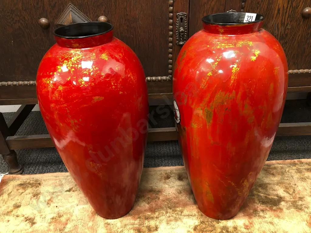 Pair of Large Modern Ceramic Vases Image 1++