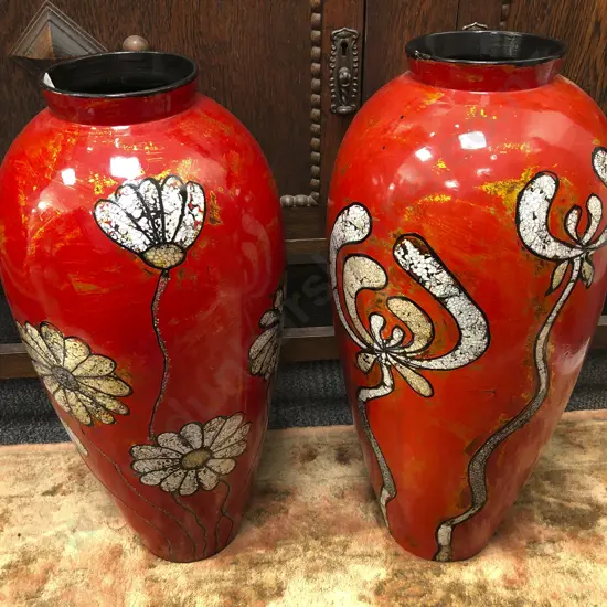 Pair of Large Modern Ceramic Vases