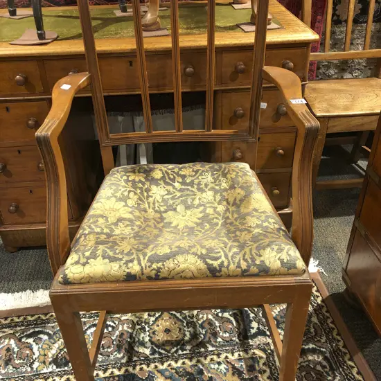 Geo III Style Mahogany Open Arm Chair