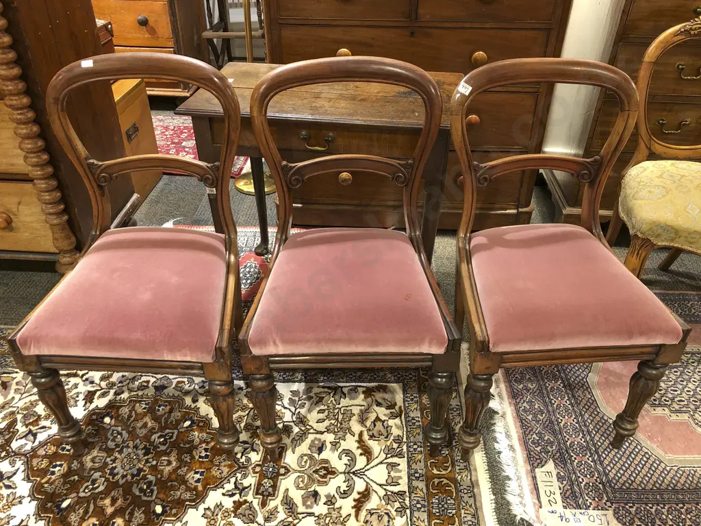 Set of Six WMIV Mahogany Dining Chairs Image 1++