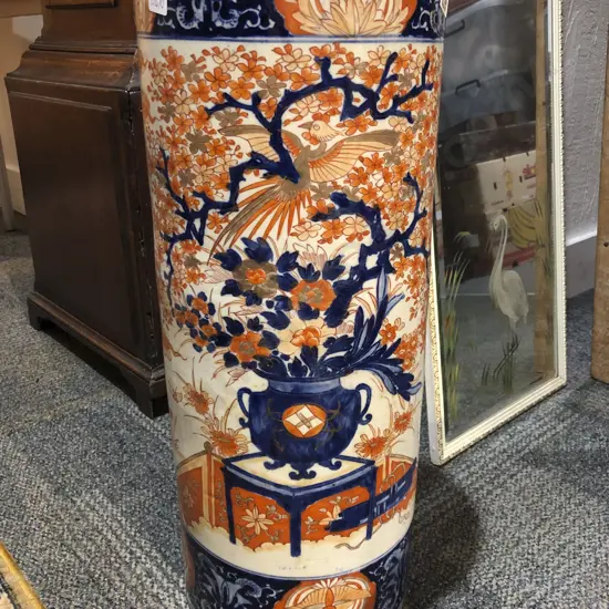 Late C19th Imari Stick Stand (Faults)