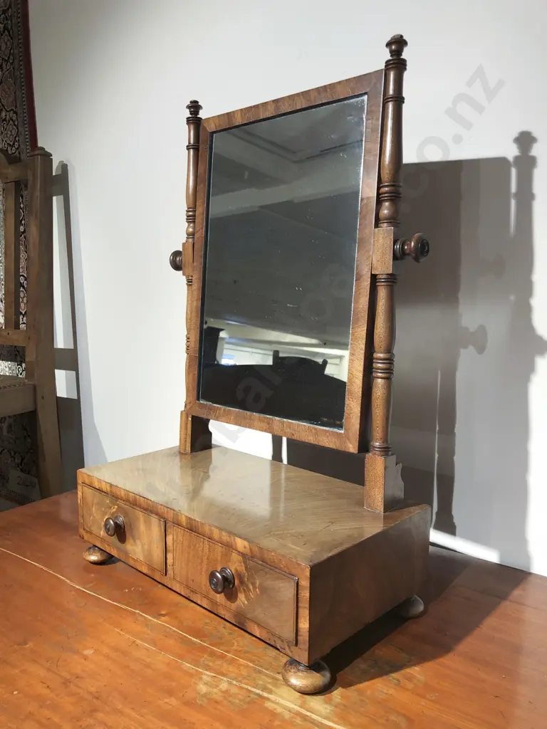 WMIV Mahogany Swing Toilet Mirror Image 1++