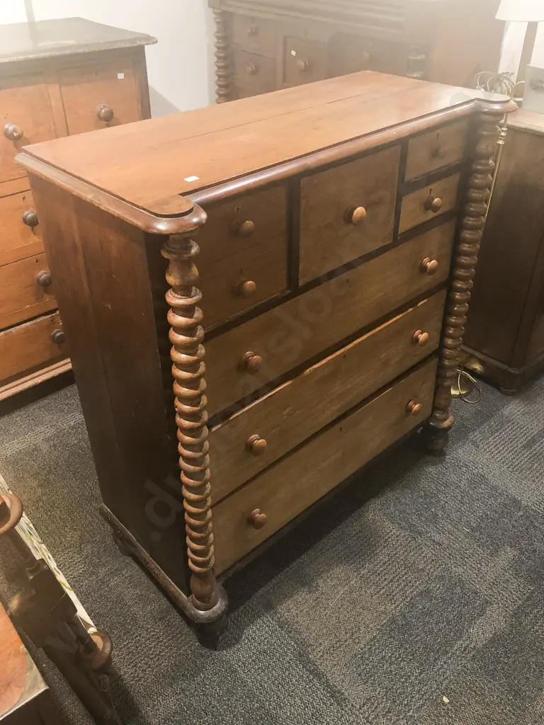 C19th Australian Column Chest Image 1++