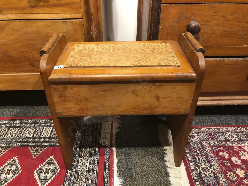 Wooden Piano Stool Image 1++