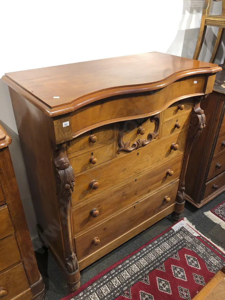 C19th Australian Serpentine Column Chest Image 1++