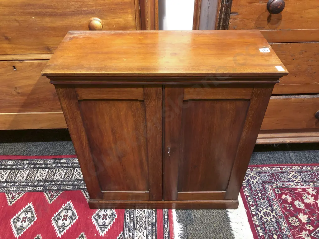 Victorian Mahogany Two Door Clerks Cabinet Image 1++