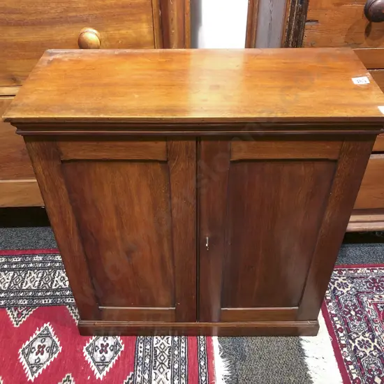 Victorian Mahogany Two Door Clerks Cabinet