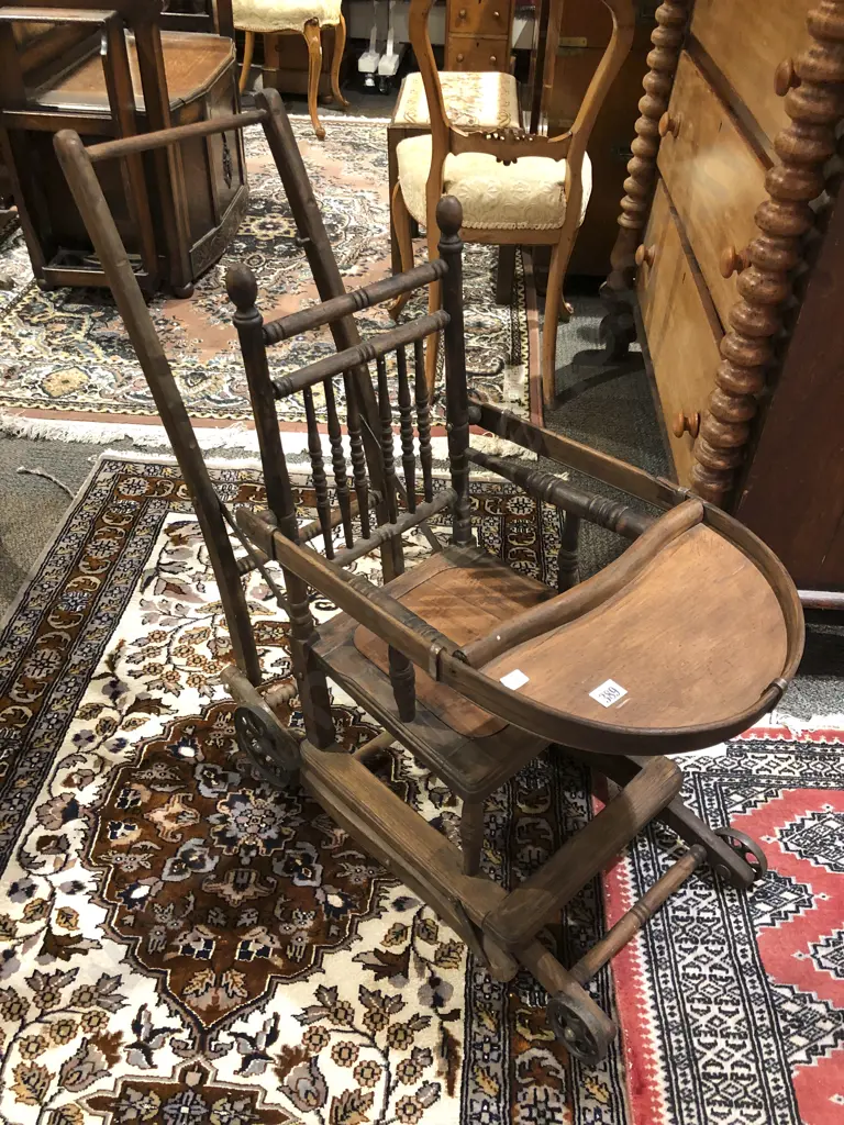 Late Victorian Childs High Chair Image 1++