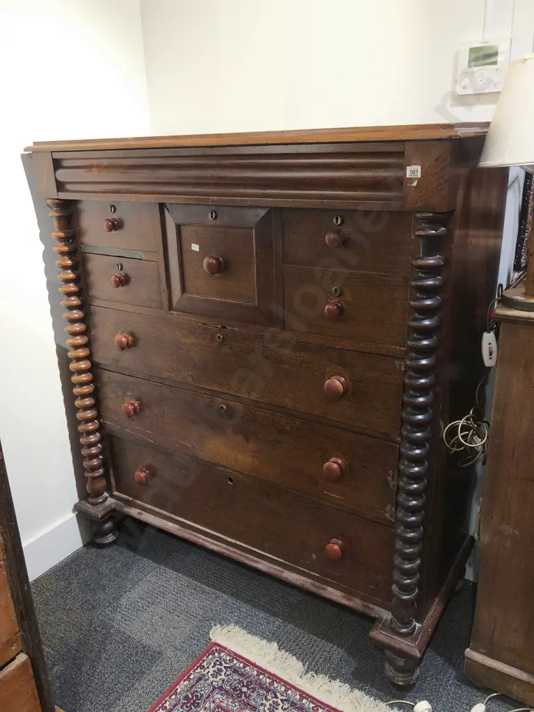C19th Australian Column Chest Image 1++
