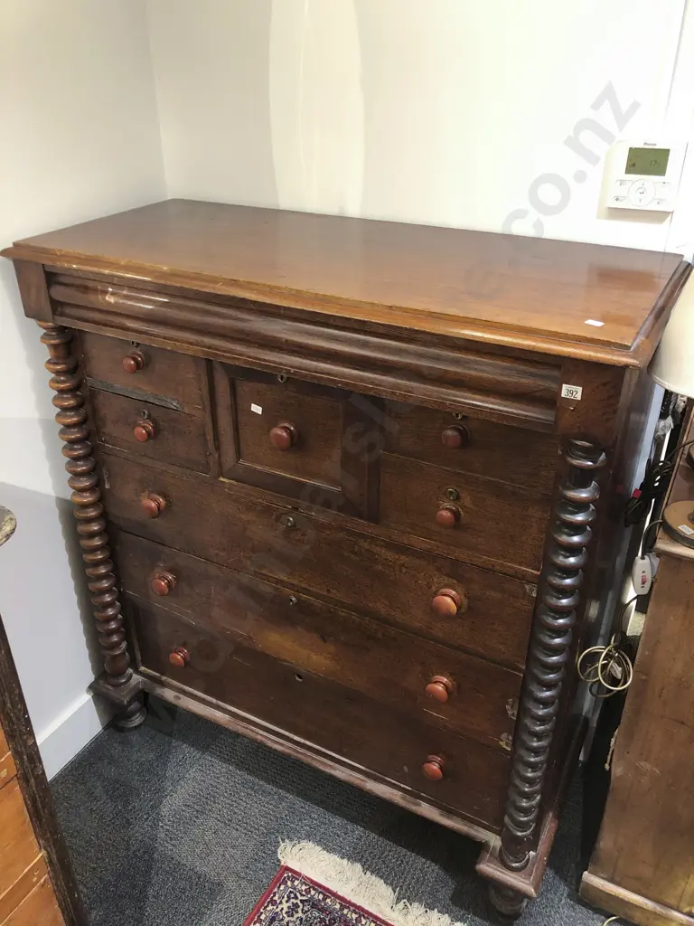 C19th Australian Column Chest Image 1++