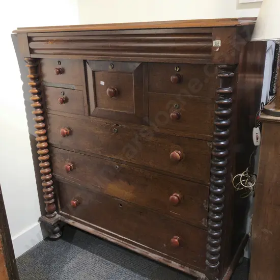 C19th Australian Column Chest