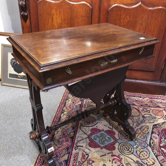 Victorian Rosewood Sewing Table