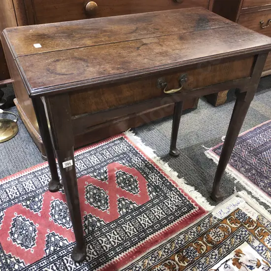 Geo. II Mahogany Single Drawer Side Table