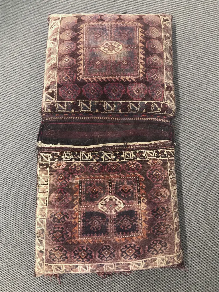 Vintage Woollen Saddle Bag Image 1++