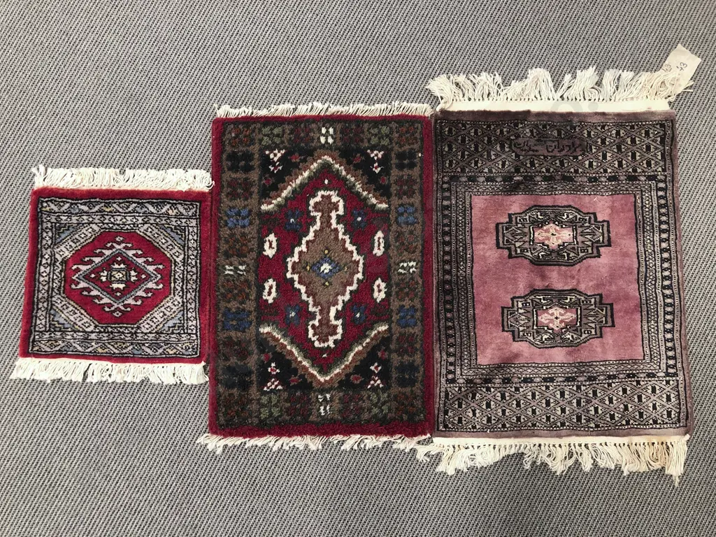 Three Small Persian Mats Image 1++
