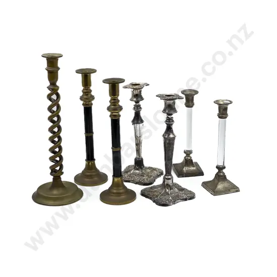 Three Pairs of Candlesticks and Other