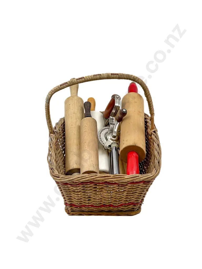 Basket of Assorted Vintage Kitchenalia Image 1++