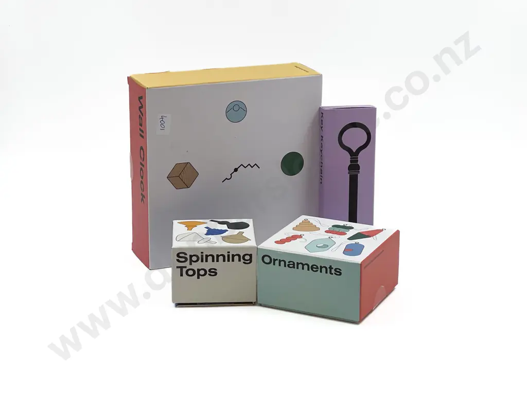 Four Assorted Boxed Areaware Children's Toys Image 1++