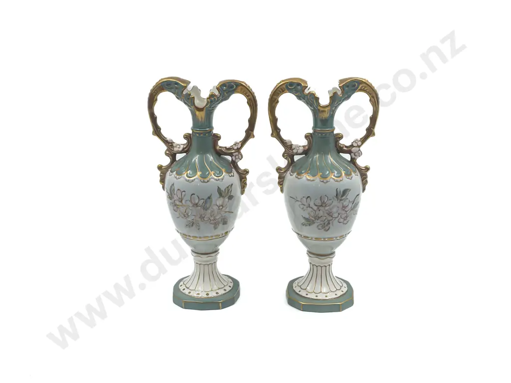 Pair of Royal Dux Mantle Vases Image 1++