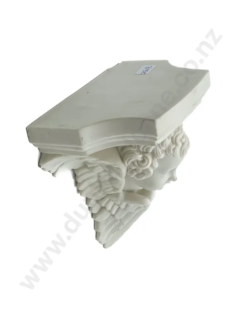 Late Victorian Parian Ware Cherub Wall Sconce Image 1++