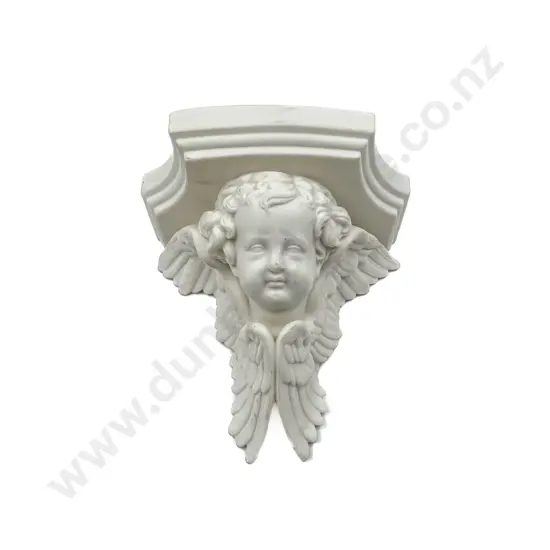 Late Victorian Parian Ware Cherub Wall Sconce