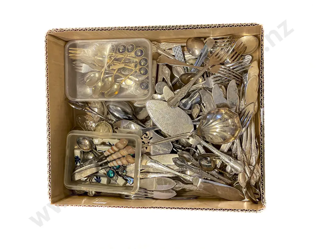 Box of Assorted Cutlery Image 1++