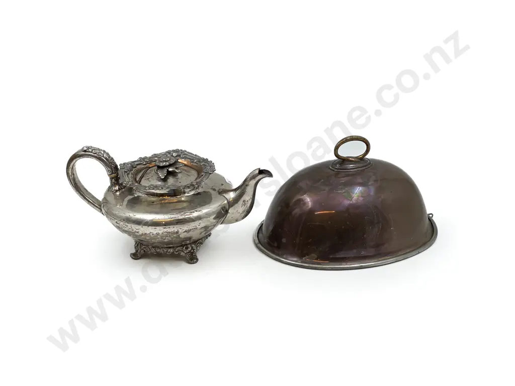 Victorian Game Cover & Plated Teapot Image 1++
