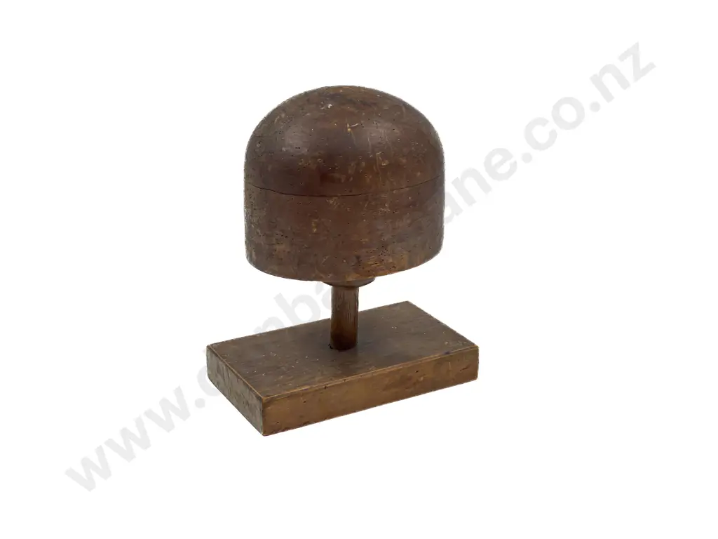 Vintage Wooden Hat Block Image 1++