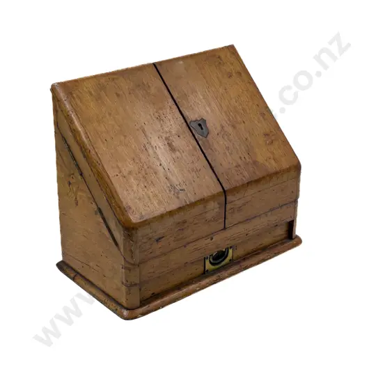 Victorian Oak Desktop Stationery Box