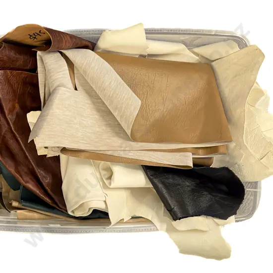 Large Quantity Various Leather Pieces