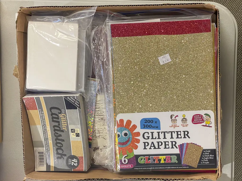 Quantity Craft Glitter Paper and Card Image 1++