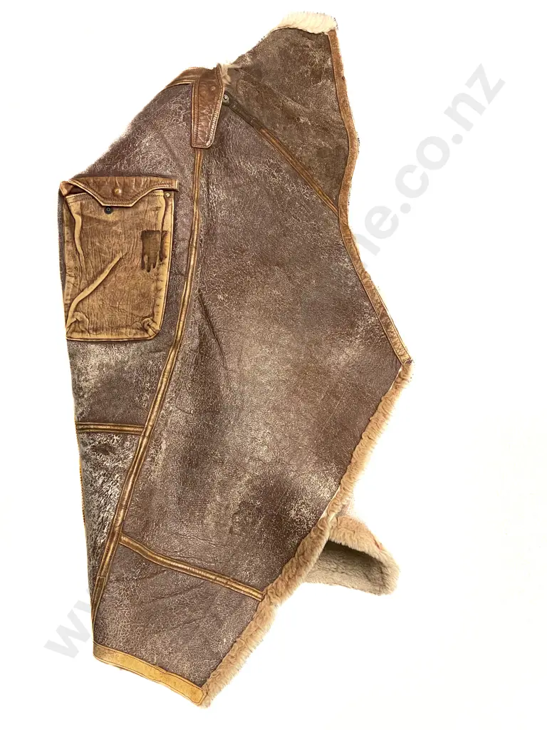 WWII American Bomber Fighter Pilot Jacket Repurposed as a Knee Blanket Image 1++
