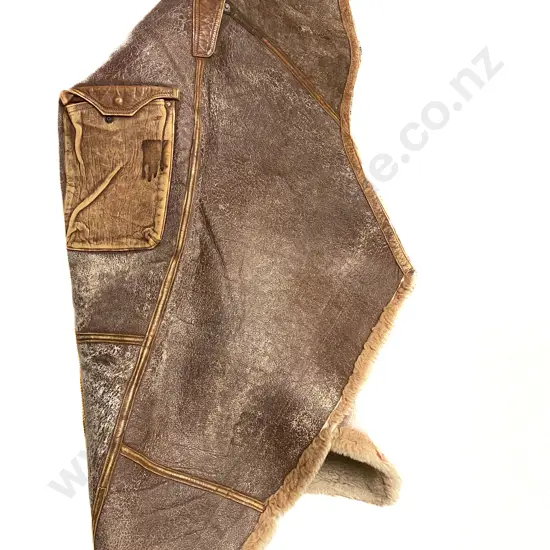 WWII American Bomber Fighter Pilot Jacket Repurposed as a Knee Blanket