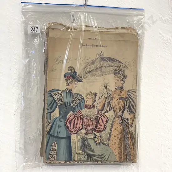 Quantity Victorian Young Ladies Journal Fashion Plate Pullouts