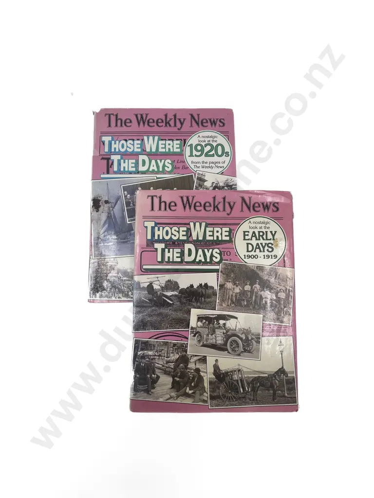 Two Books The Weekly News 1900 to 1920's Image 1++