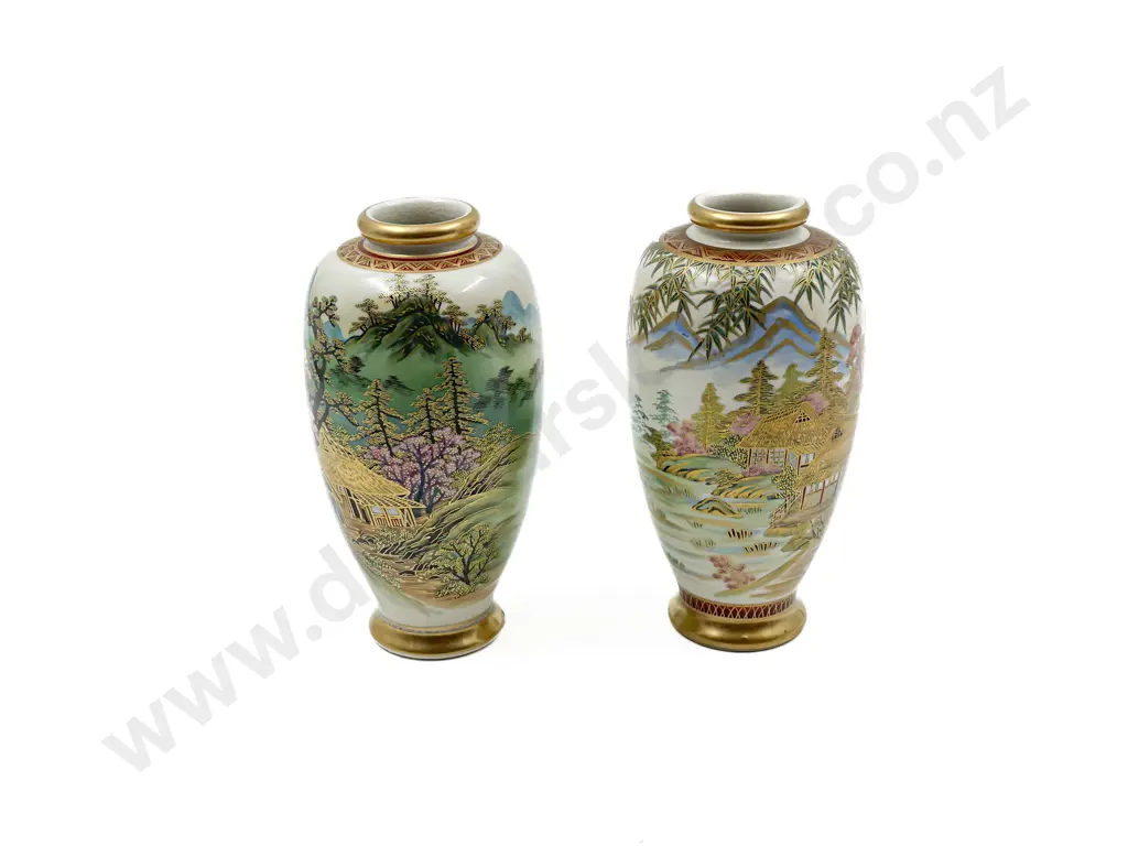 Pair of Satsuma Vases Image 1++