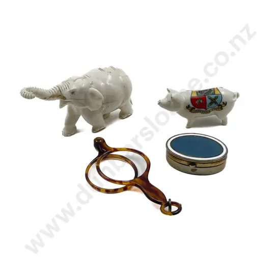 Small Quantity of Assorted including Ivory Elephant (Faults)