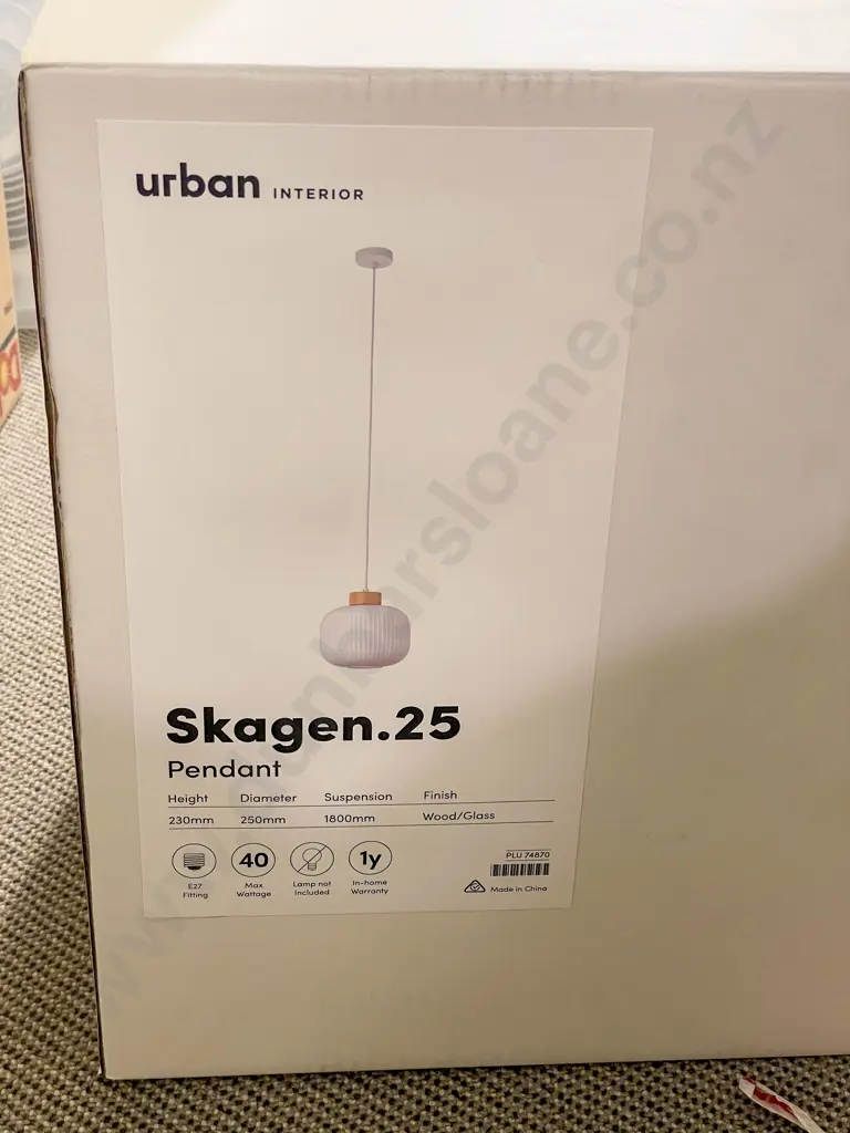 Boxed Urban Interior Pendant Light Image 1++